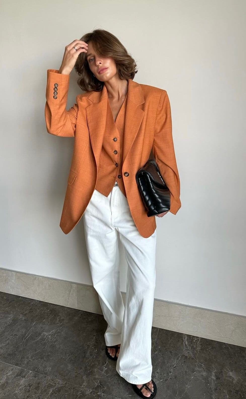 Burnt Orange and Cream