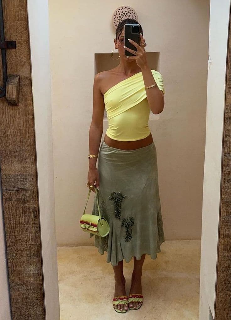 Olive Green + Butter Yellow