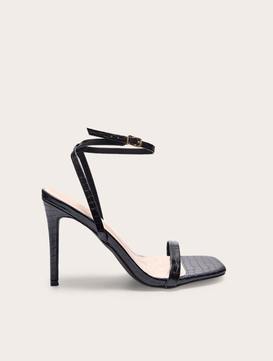 Black Strap Sandals