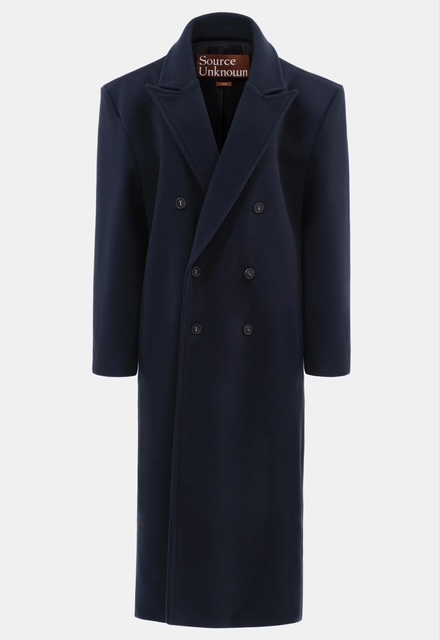 Source Unknown Oversized Navy Coat